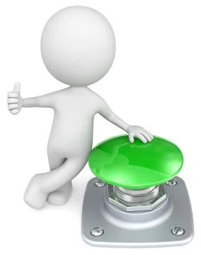 Green Button. Stock Illustration