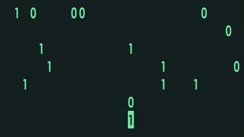 Green bynary code fast random typing on display flat animation background loop - Stock Footage 83162015