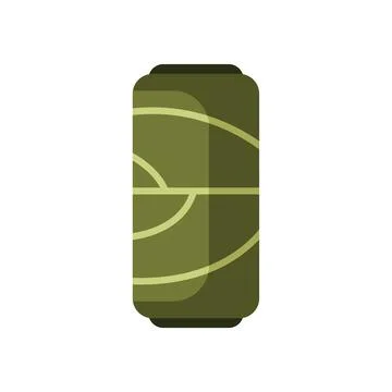 Green cabbage dolma stuffed grape leaves ready to eat Illustrazione stock