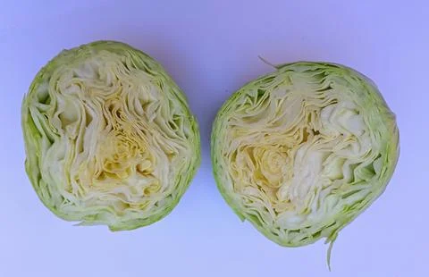 Green Cabbage on a white background Foto stock