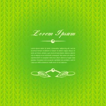 Green calligraphic elements Stock Illustration
