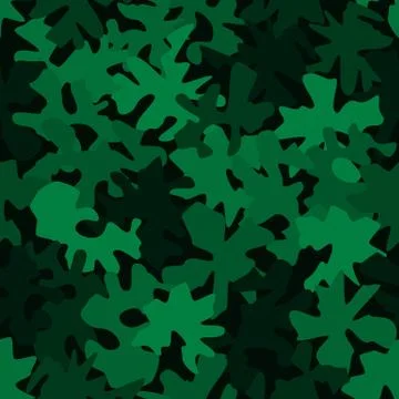 Green camouflage pattern background seamless vector illustration Иллюстрация