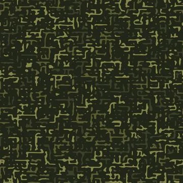 Green camouflage pattern with small abstract spots Illustrazione stock