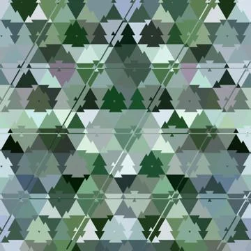 Green camouflage pattern with triangles. 스톡 일러스트