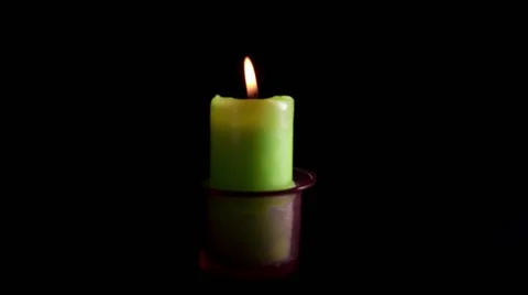 Green candle Video stock 53767596