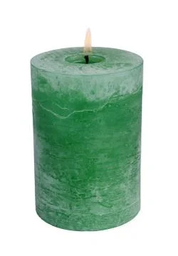 Green candle Stock Photos