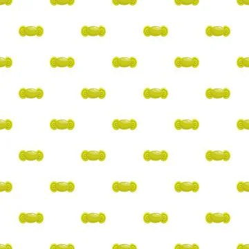 Green candy pattern creating seamless sweet background Stock Illustration