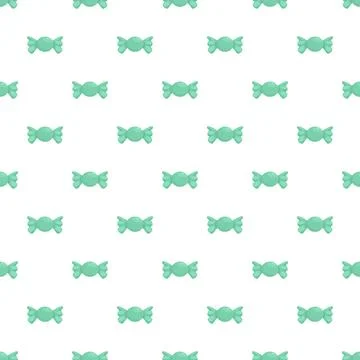 Green candy wrapper pattern creating sweet background design 库存插图