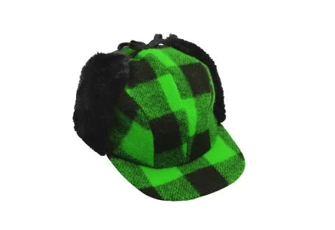 Green cap with black ears Stock Photos
