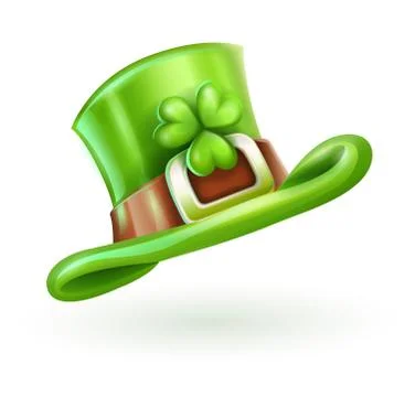 Green cap of Saint Patrick 스톡 일러스트
