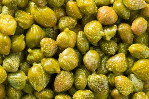 Green capers background Stock Photos