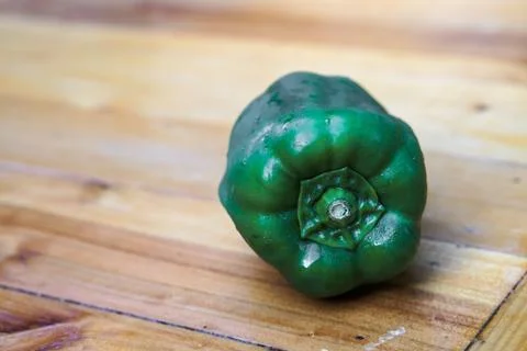 Green capsicum Foto stock