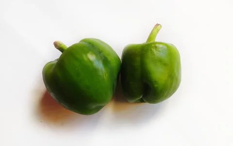 Green capsicum Stock Photos