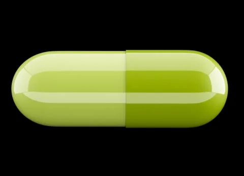 Green capsule Stock Illustration