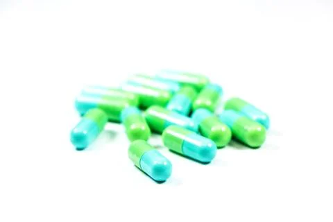 Green capsules Stock Photos
