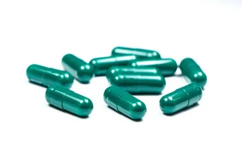 Green capsules Stock-Fotos