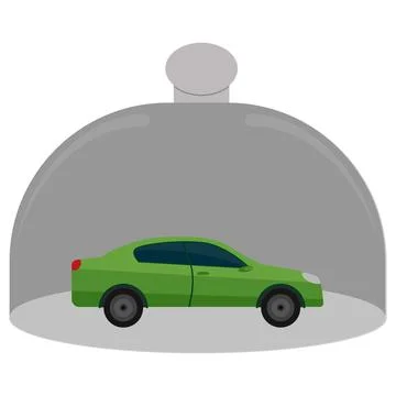 Green car Stock Illustration