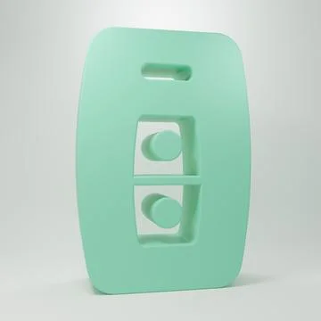 Green Car key with remote icon isolated on grey background. Car key and ala.. 스톡 일러스트