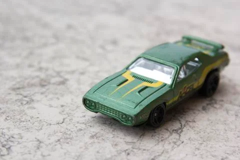 Green car model Stock Photos