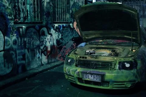 Green Car Stock Photos