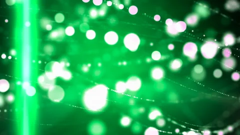 Green carnival of bright light, design element Stock Footage 245501946