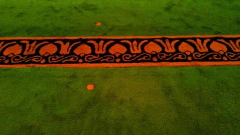 Green Carpet with texture Stock Photos