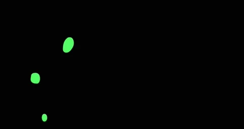Green Cartoon Bubble Animation 4K Stock Footage 170647376