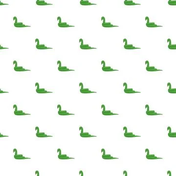 Green cartoon python snake repeating pattern design Stock Illustration