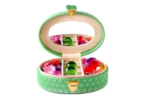 The green casket Stock Photos