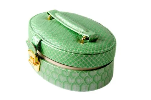 The green casket Stock Photos
