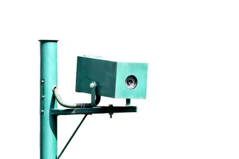 Green cctv camera Stock Photos