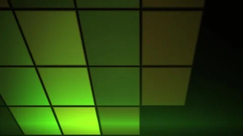 Green ceiling tiles with black grid lines. Video stock 335526583