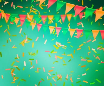Green celebration background Stock Illustration