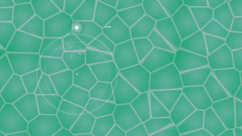 Green cells with light flare and scattered white elements Stock Footage 331647870