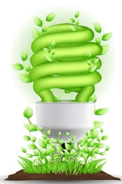 Green cfl Stock Illustration