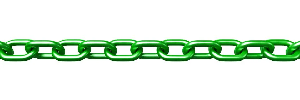 Green chain 3d model Stock Illustration