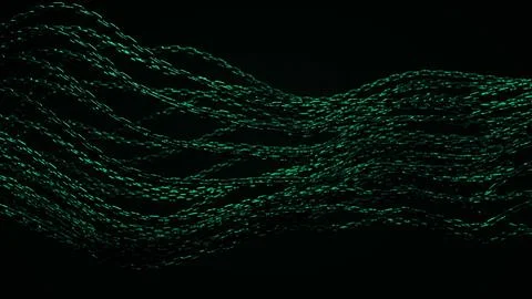 Green Chains in Darkness Foto stock
