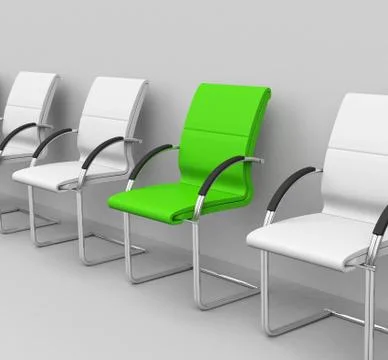 The green chair Stock Illustration