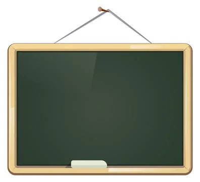 Green chalckboard. Empty school board. Classroom education Stock Illustration