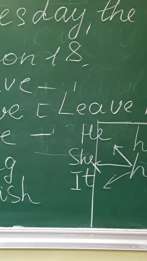 Green chalkboard Stock Footage 302333233