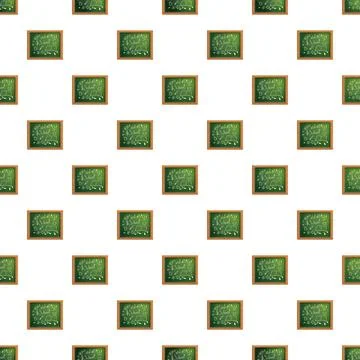 Green chalkboard pattern back to school background Stock Illustration