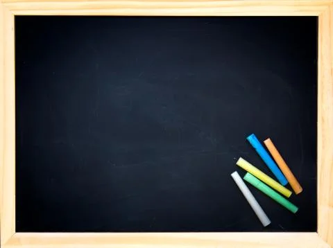 Green chalkboard Stock Photos