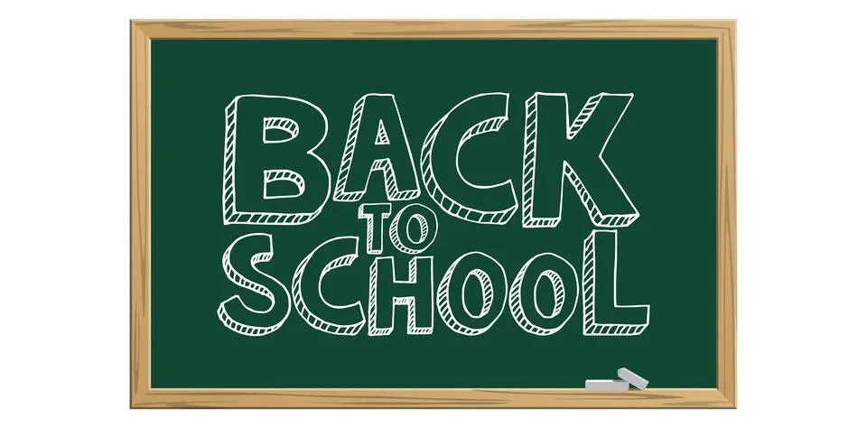 Green chalkboard with text Stock-Illustration