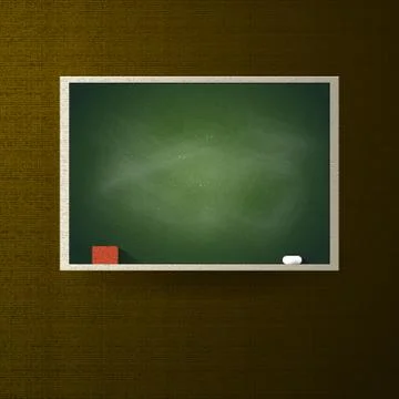 Green chalkboard.Vector Stock Illustration