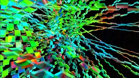 Green Chaos Looping Background Stock-Footage 41451982