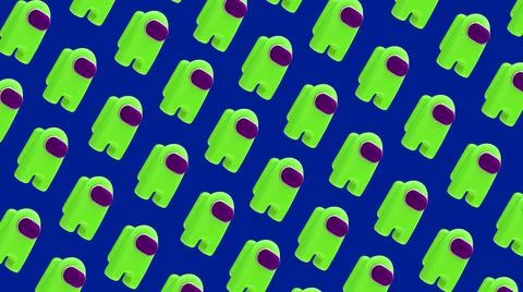 The green characters on a blue background. Robot for poster. 3d render illust Stock Illustration