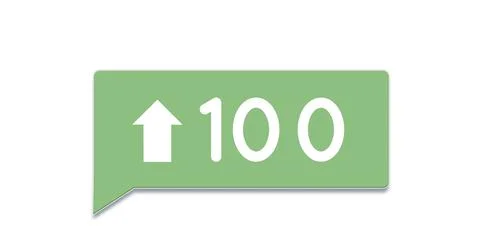 Green chat box with increasing numbers 4k Stock Illustration