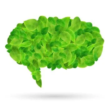 Green Chat Bubble Stock Illustration