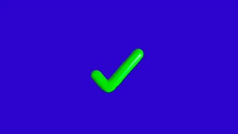 Green Check Mark Animation 스톡 동영상 341448769