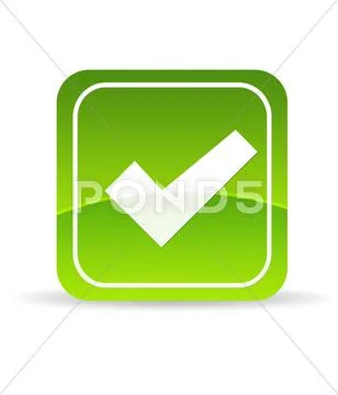 Green check mark icon Stock Illustration ~ Graphic #11675132